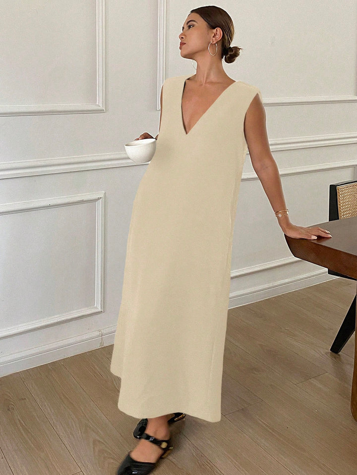 Rochie maxi SHEIN, bej