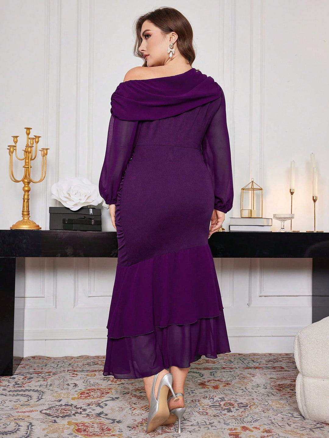 Rochie SHEIN, vișiniu