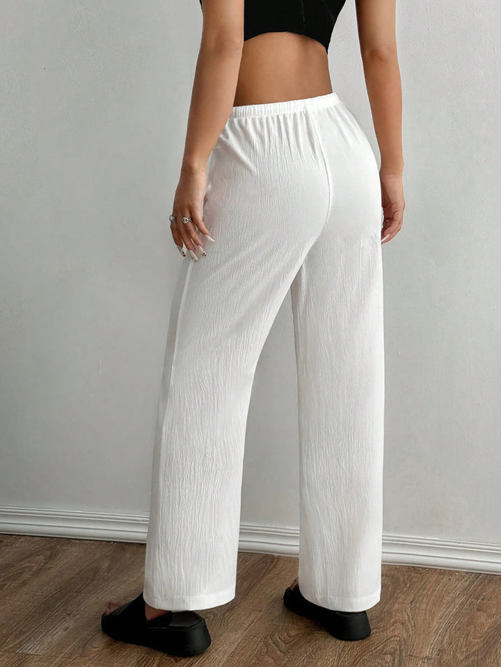 Pantaloni SHEIN, alb