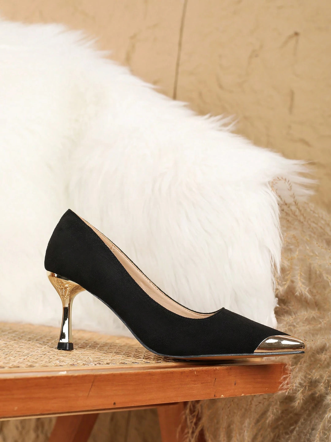 Pantofi cu toc SHEIN, negru