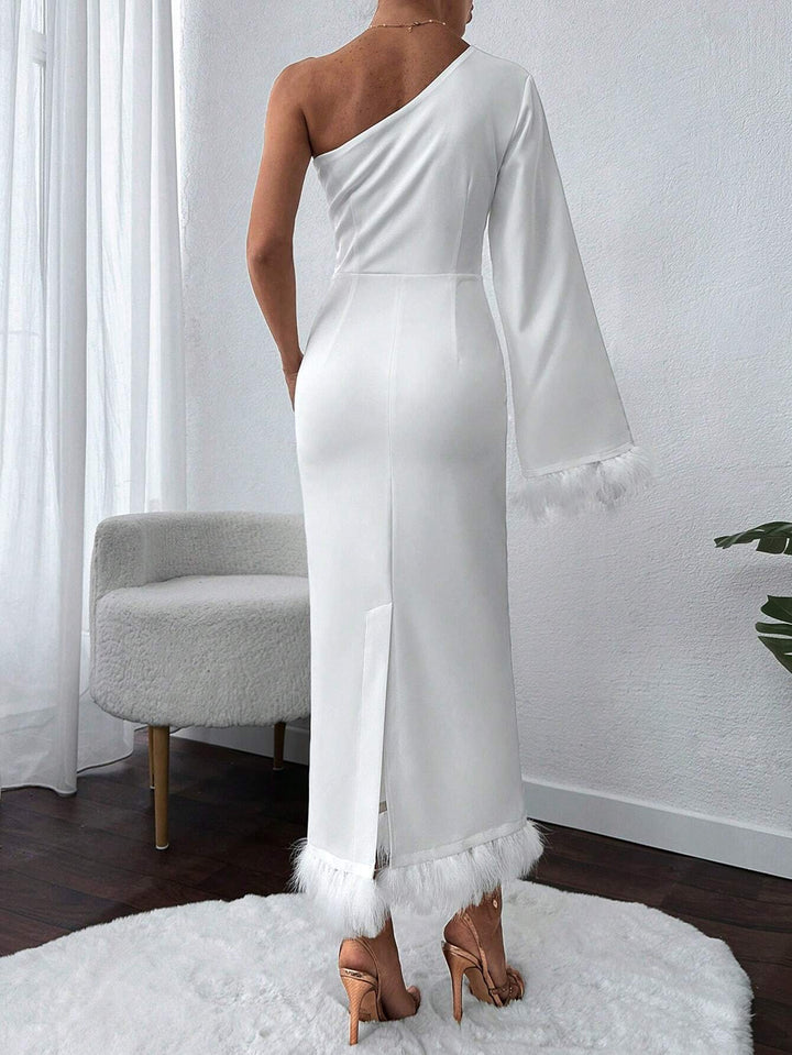 Shein maxi ruha, fehér