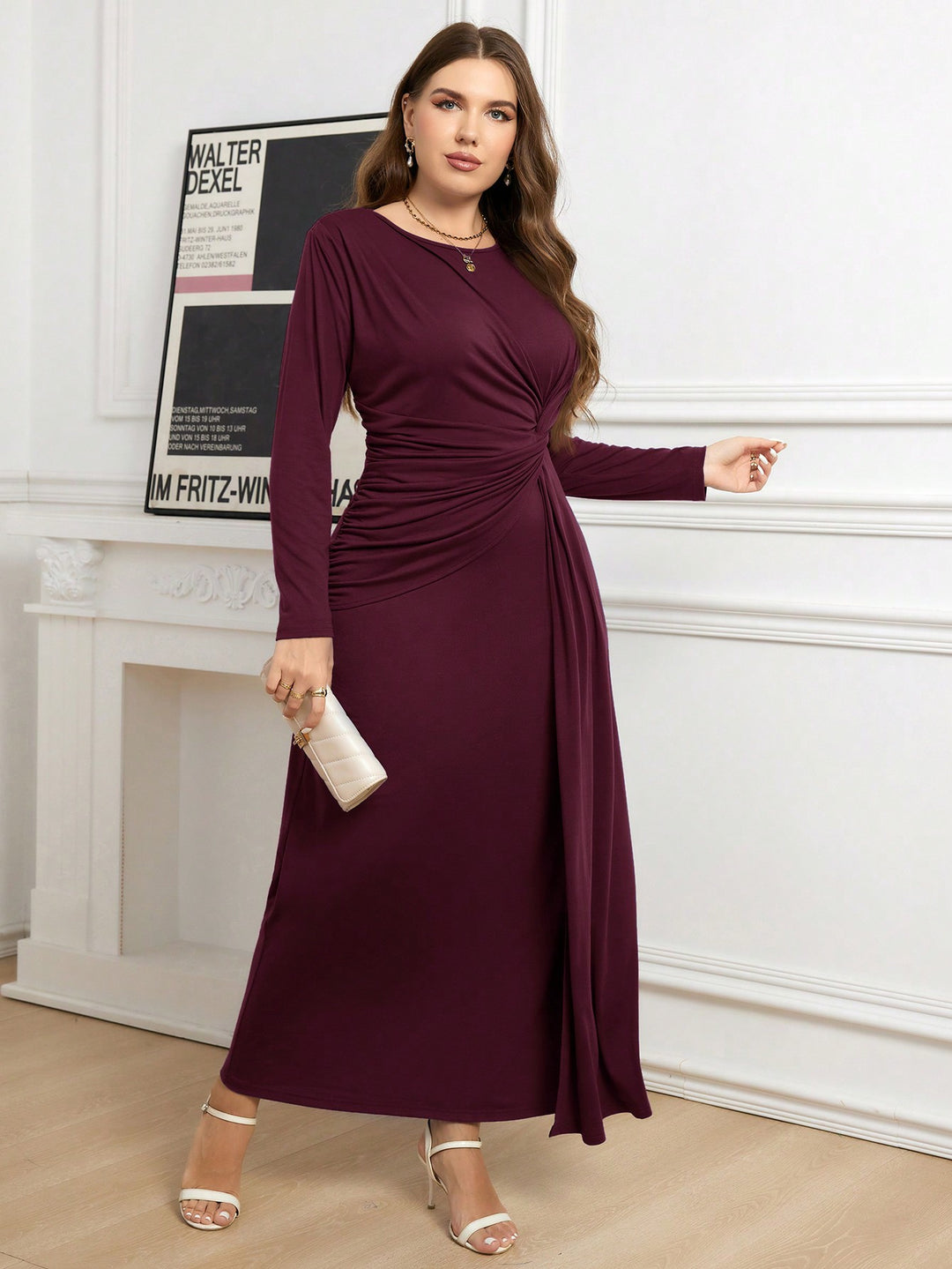 Rochie SHEIN, vișiniu
