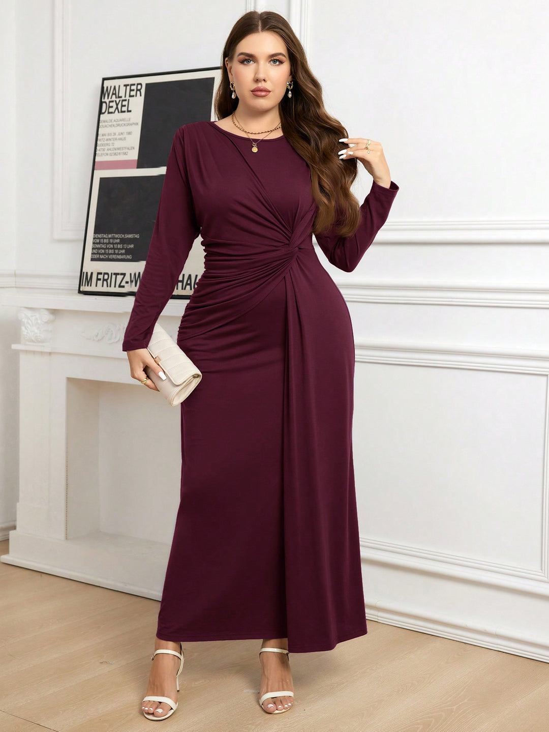 Rochie SHEIN, vișiniu