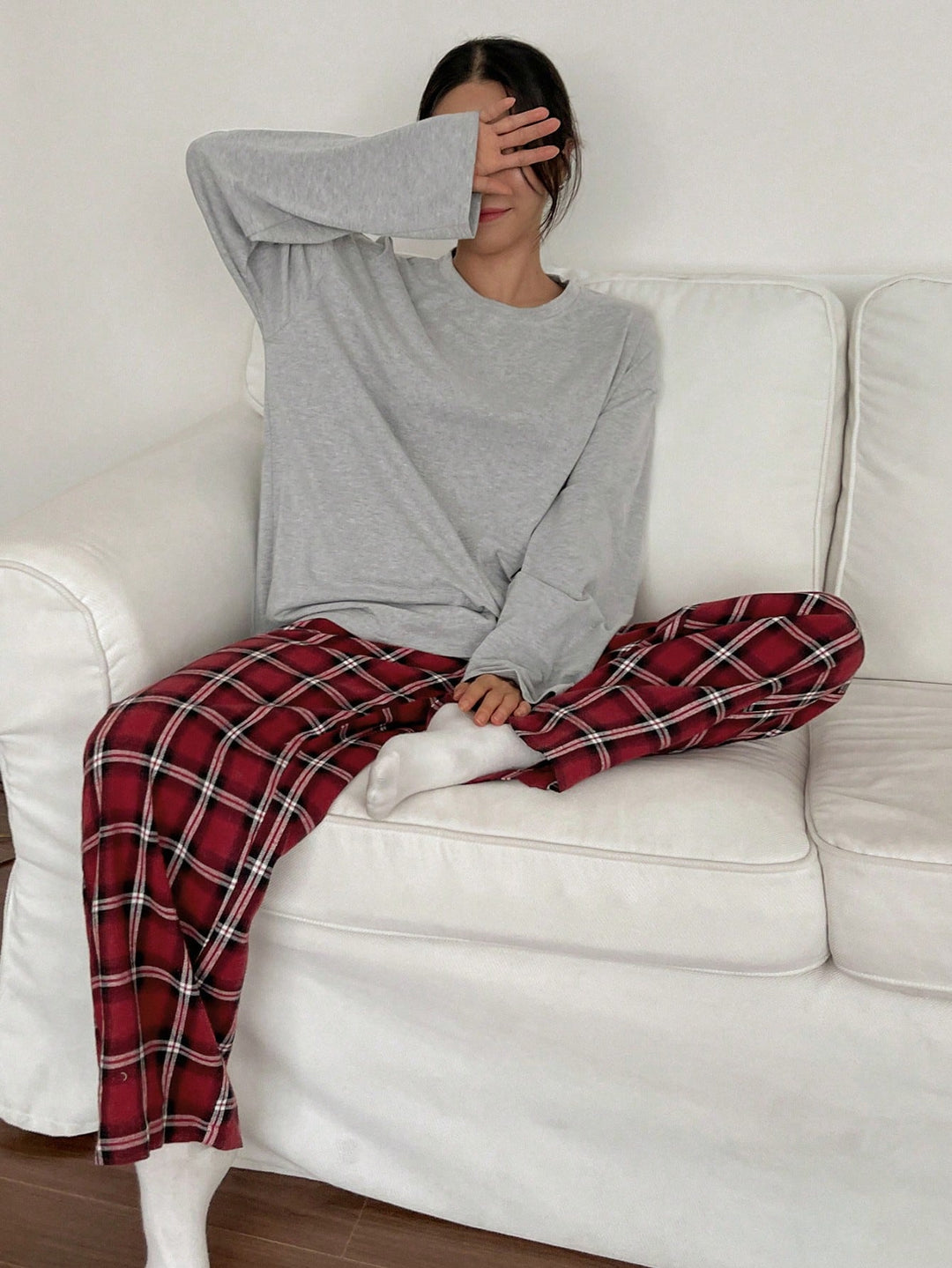 Set pijamale SHEIN, gri