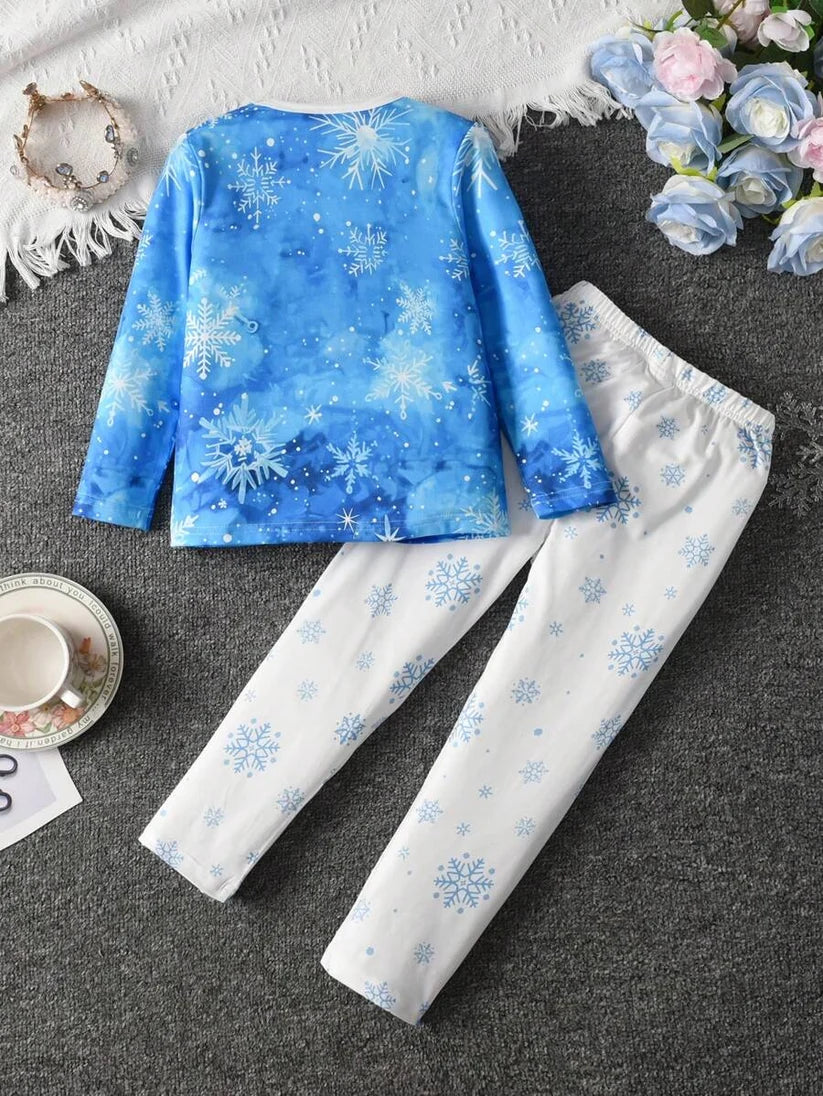 Compleu pijamale fete SHEIN, mix culori