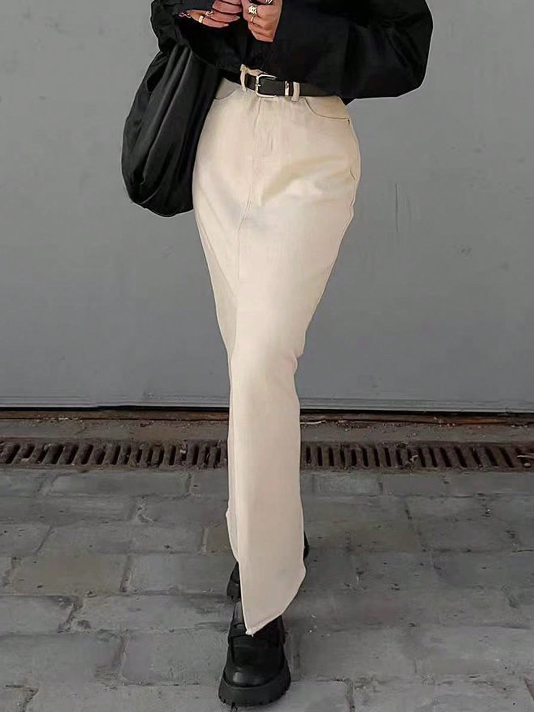 Fustă SHEIN, bej