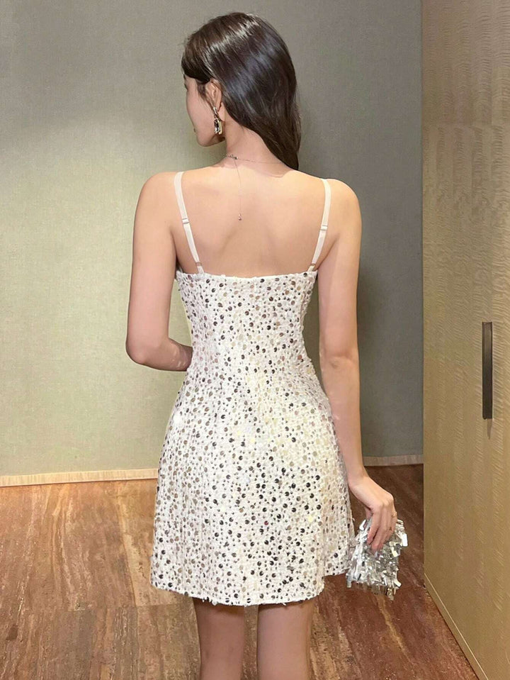 SHEIN mini ruha, krémszínű