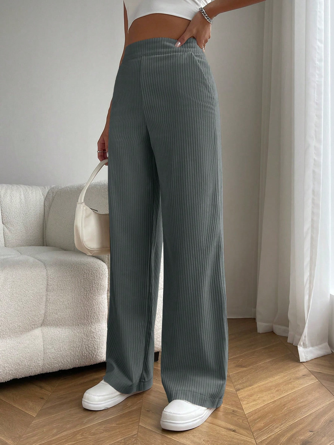 Pantaloni SHEIN, gri