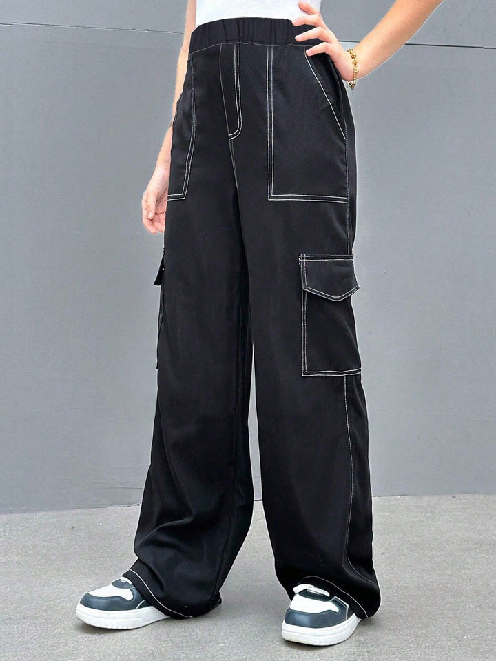 Pantaloni SHEIN, negru