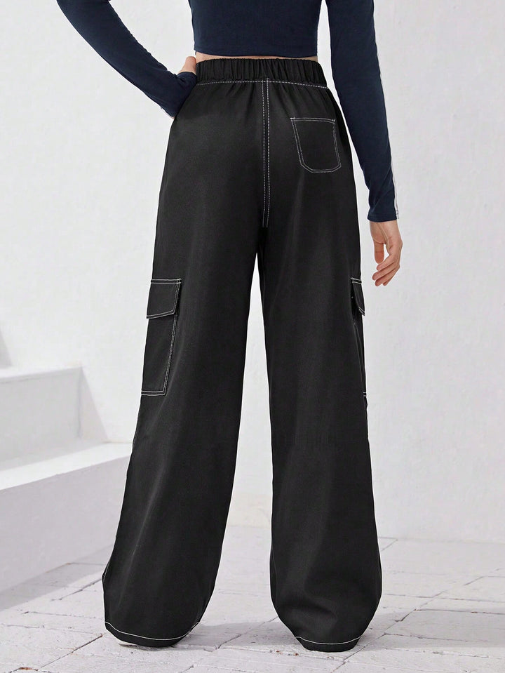 Pantaloni SHEIN, negru