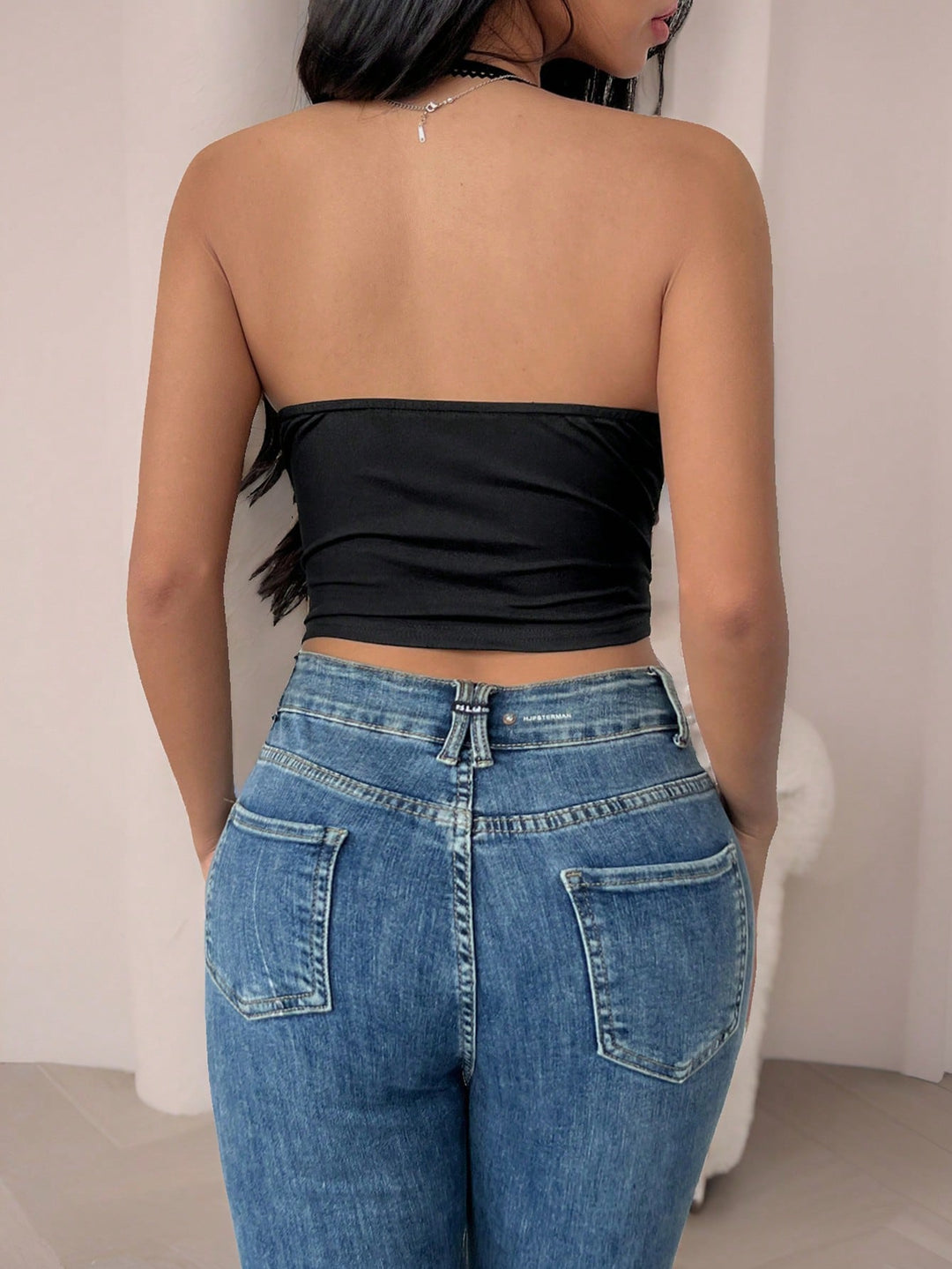 Fekete SHEIN top