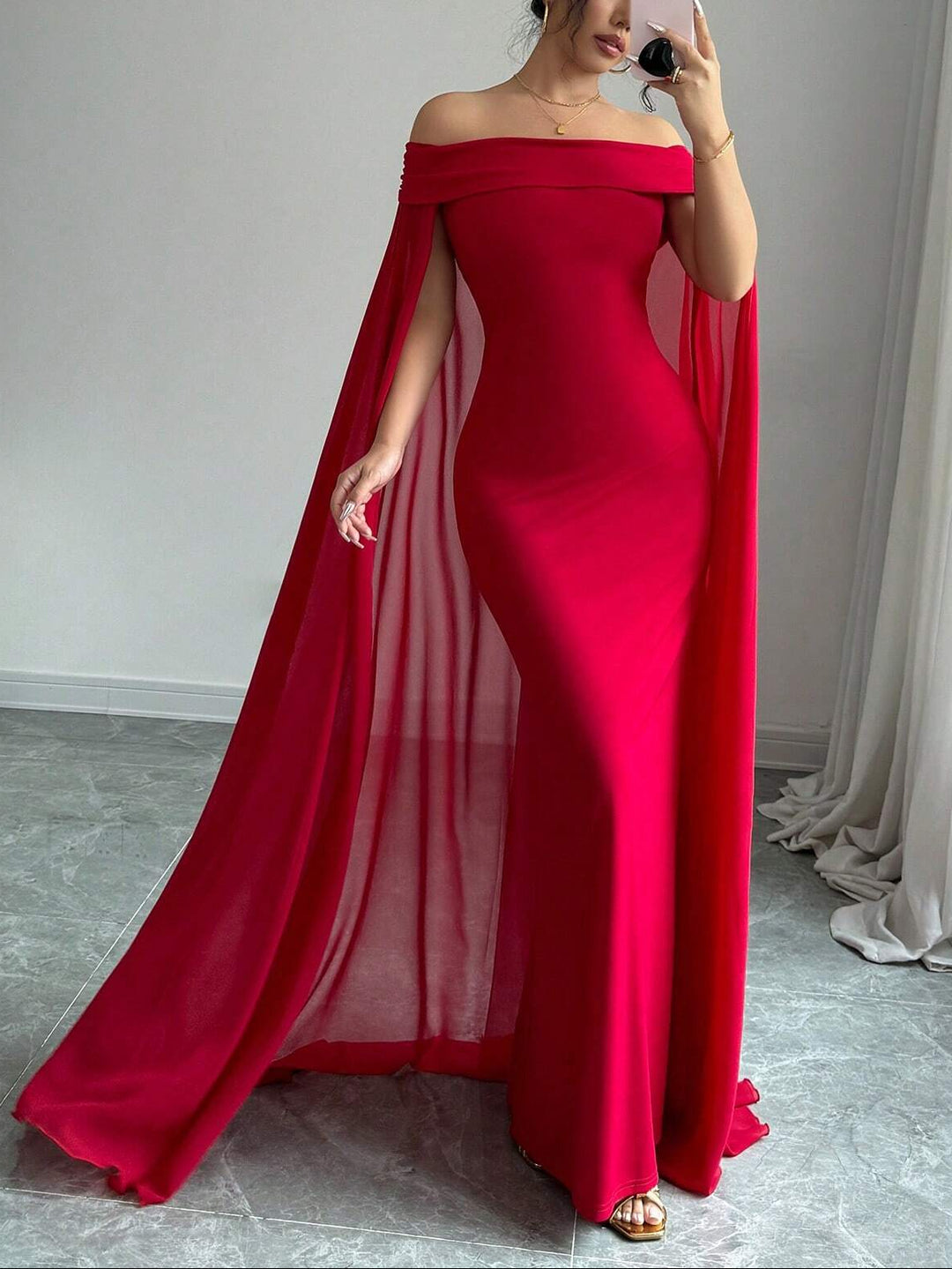 SHEIN Maxi Dress, Red