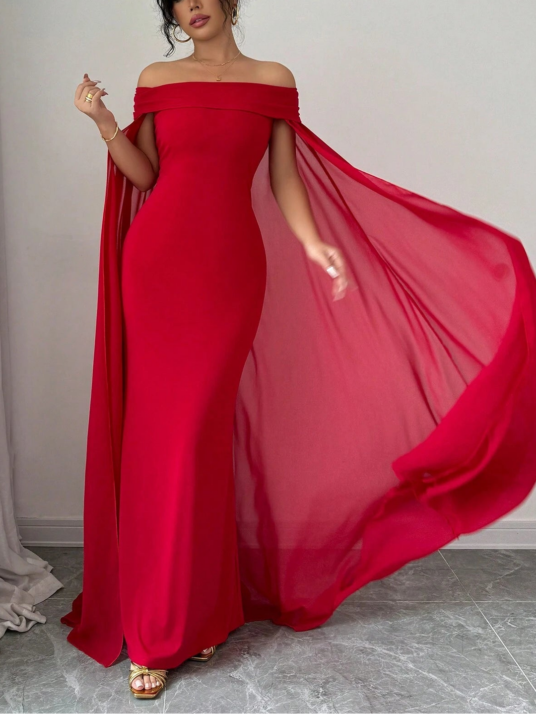 SHEIN Maxi Dress, Red