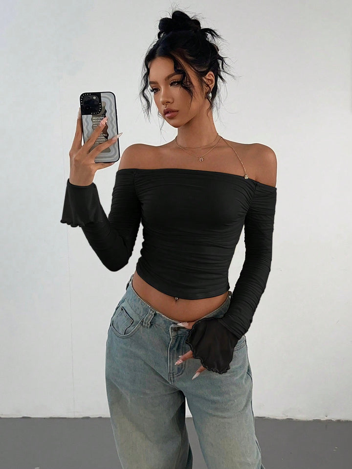 Top SHEIN, negru