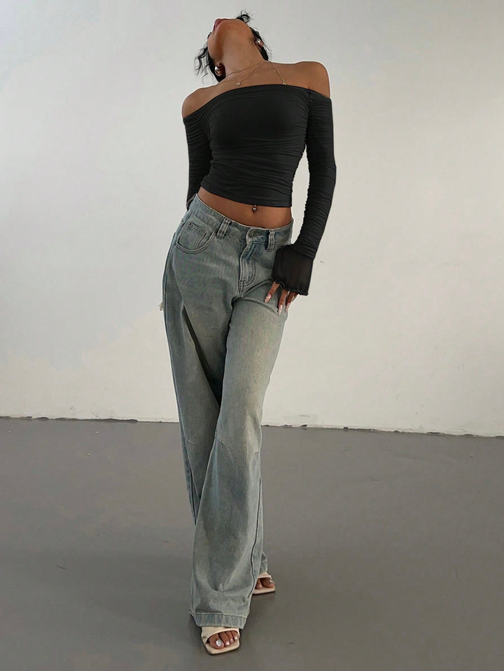 Top SHEIN, negru