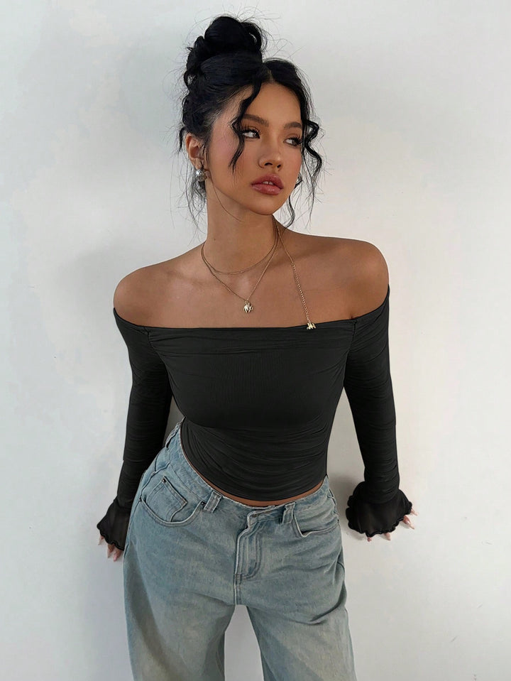 Top SHEIN, negru