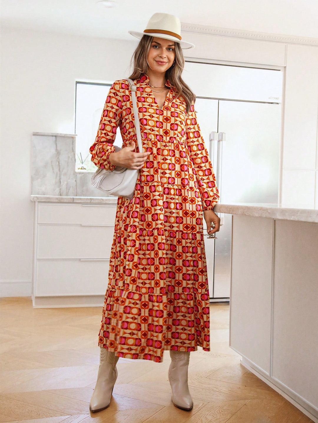 Rochie maxi SHEIN, mix culori