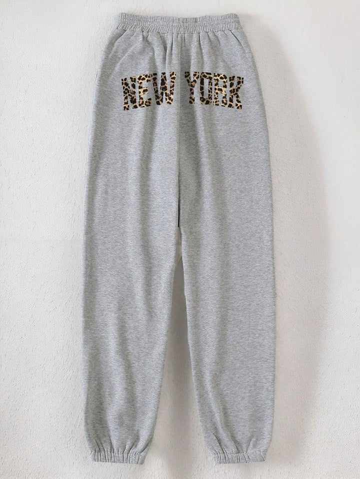 Pantaloni de trening SHEIN, gri