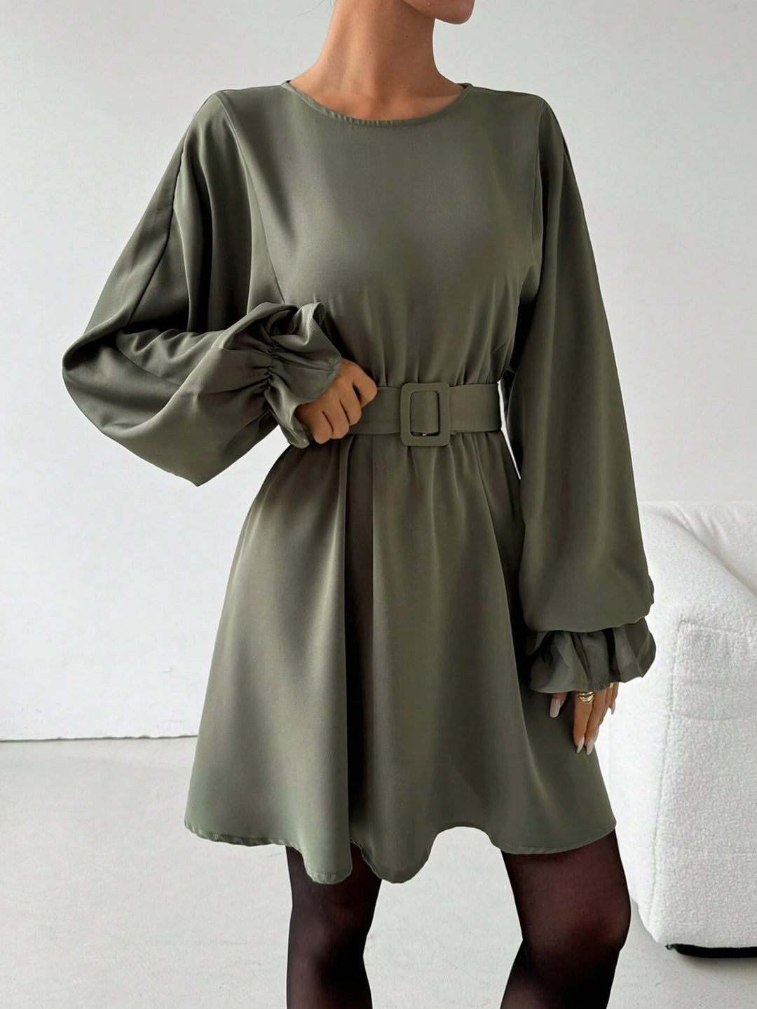 Rochie mini SHEIN, verde