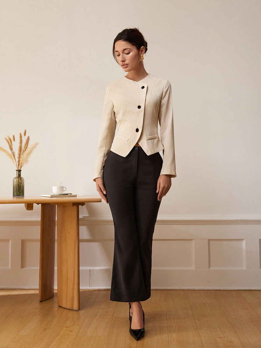 Sacou SHEIN, kaki