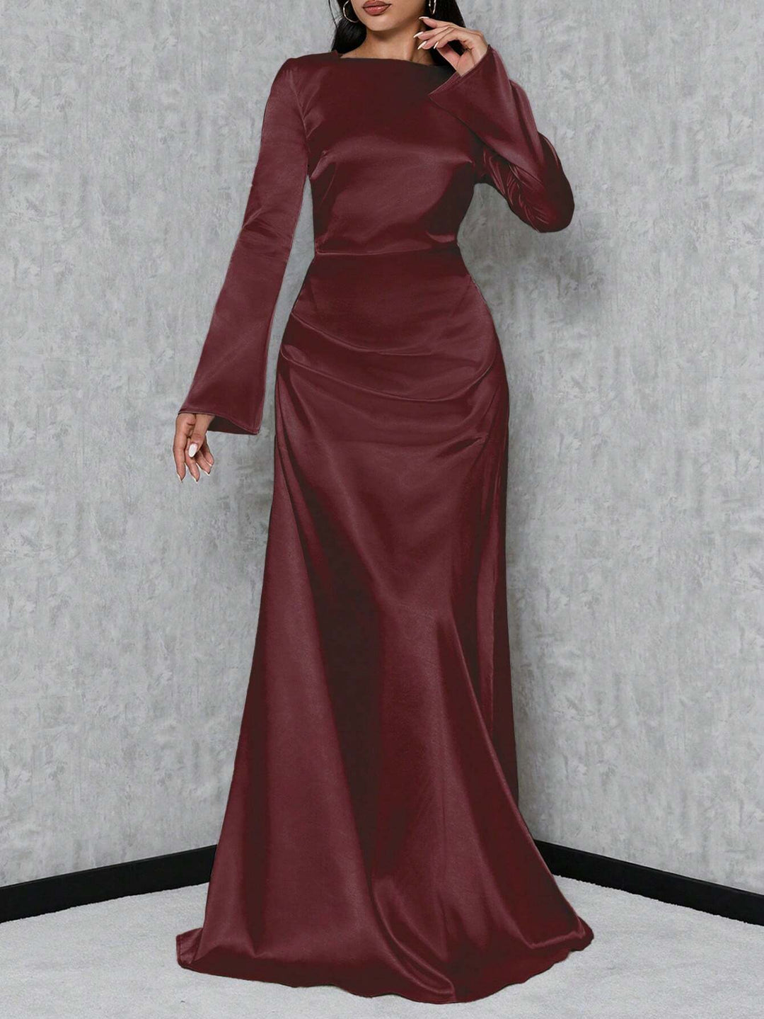 Rochie maxi SHEIN, vișiniu
