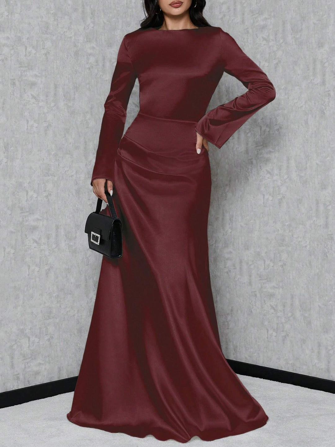 Rochie maxi SHEIN, vișiniu