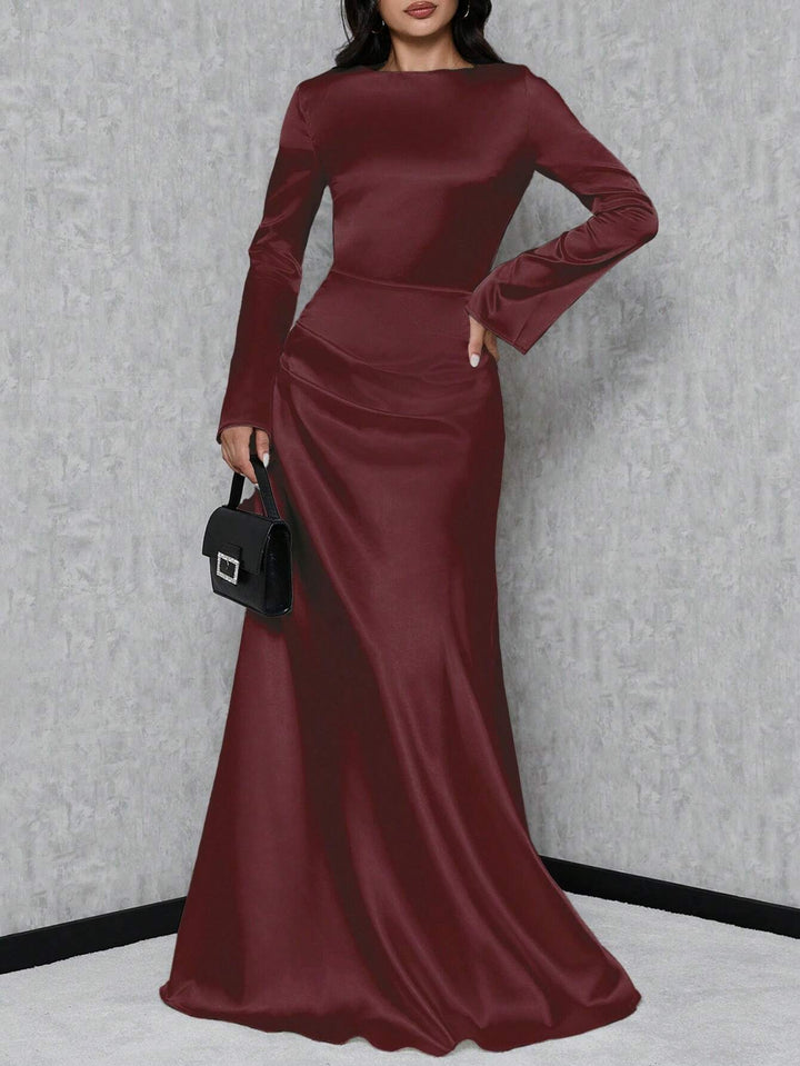 Rochie maxi SHEIN, vișiniu