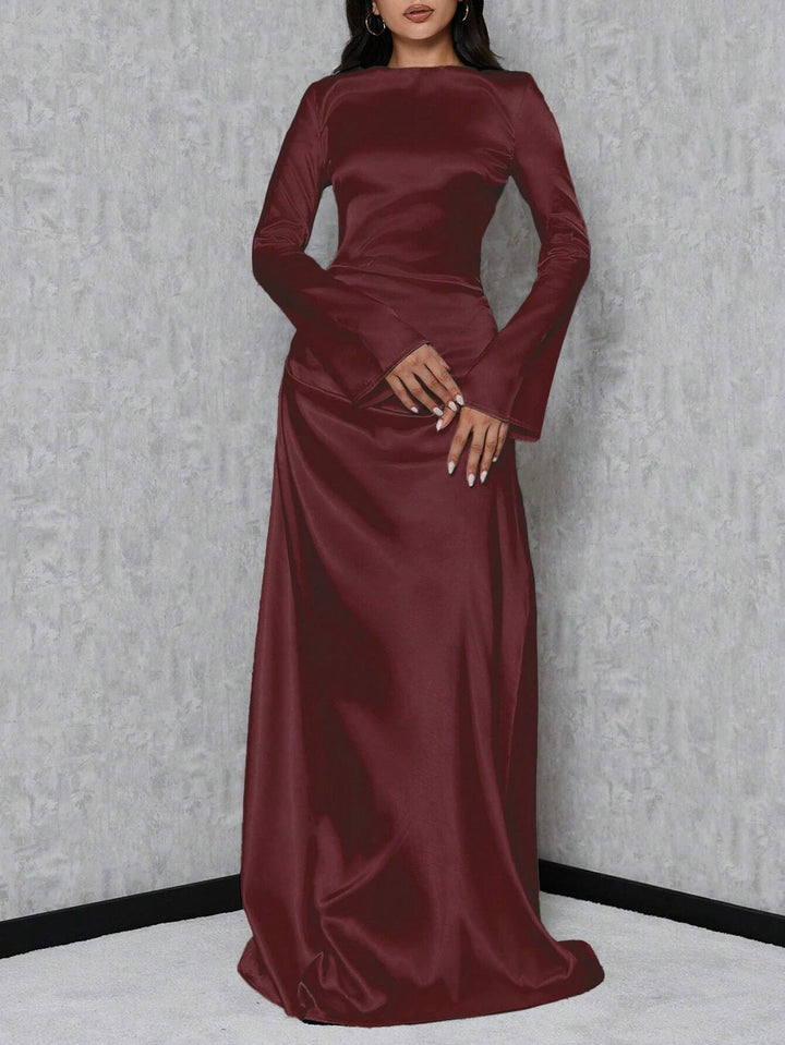 Rochie maxi SHEIN, vișiniu