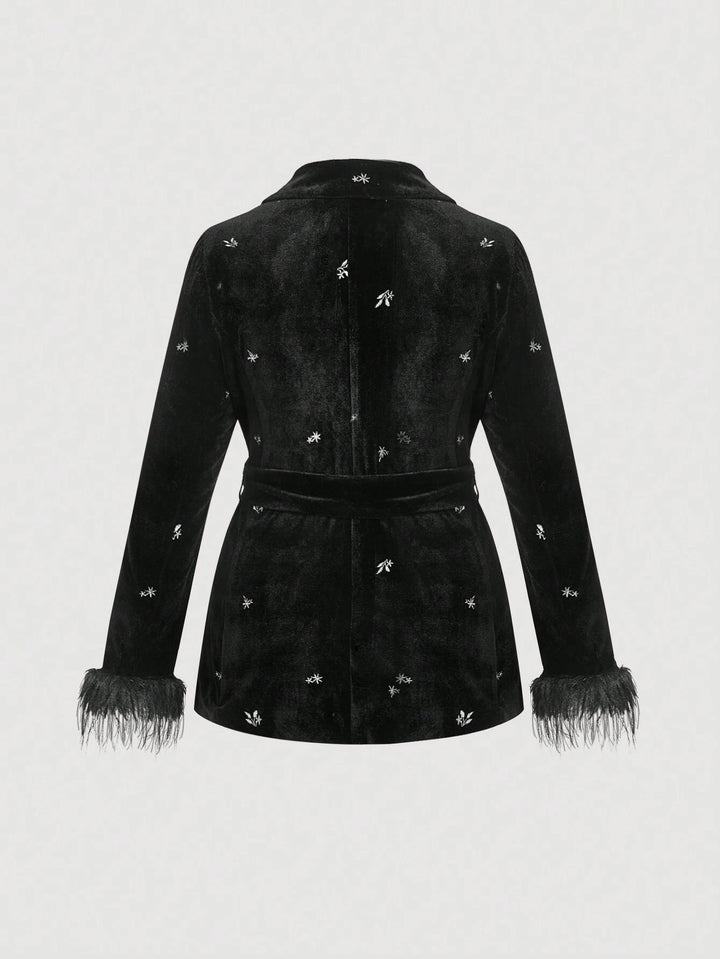 Sacou Shein Curve+, negru