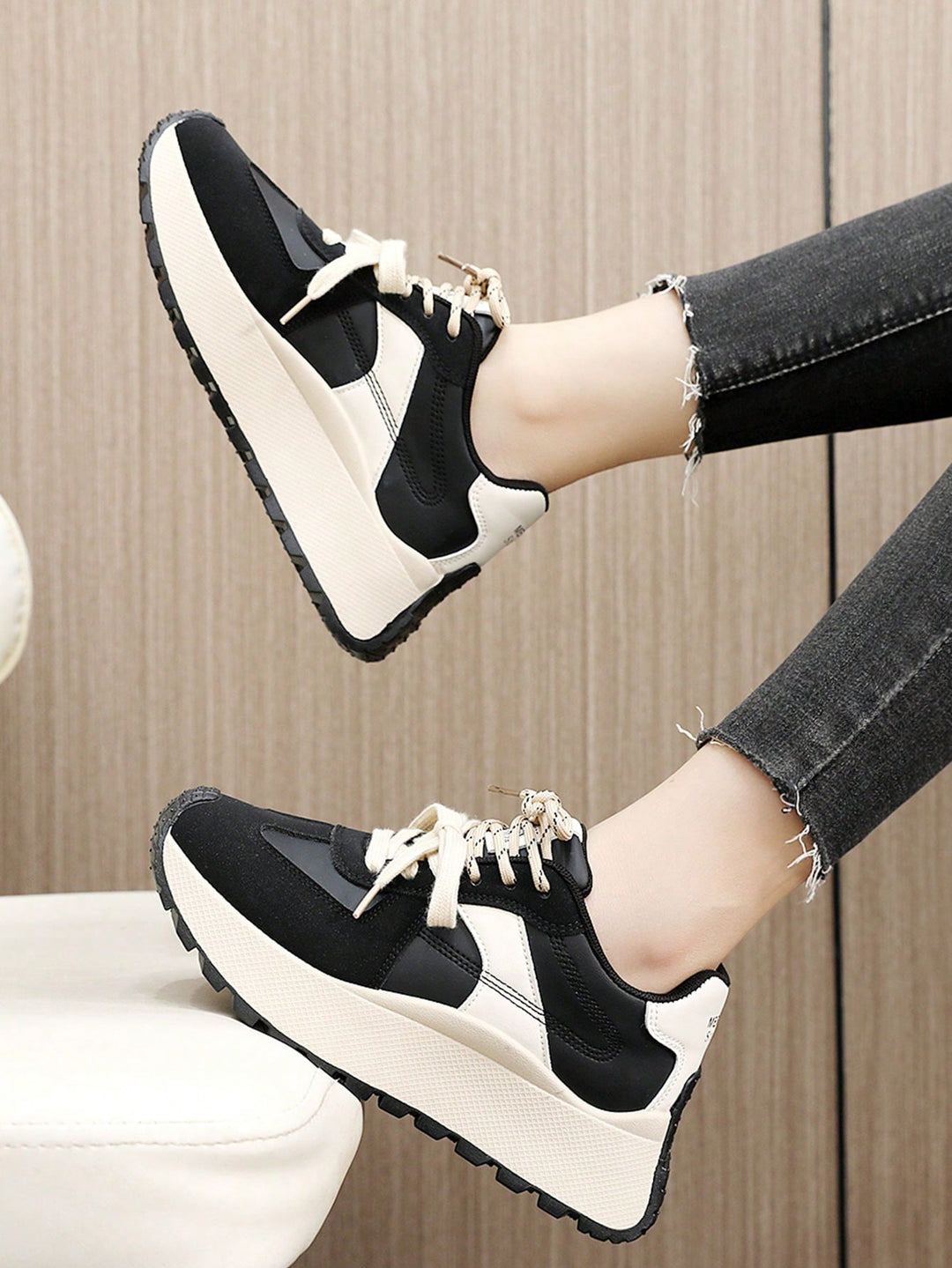 Pantofi sport SHEIN, negru