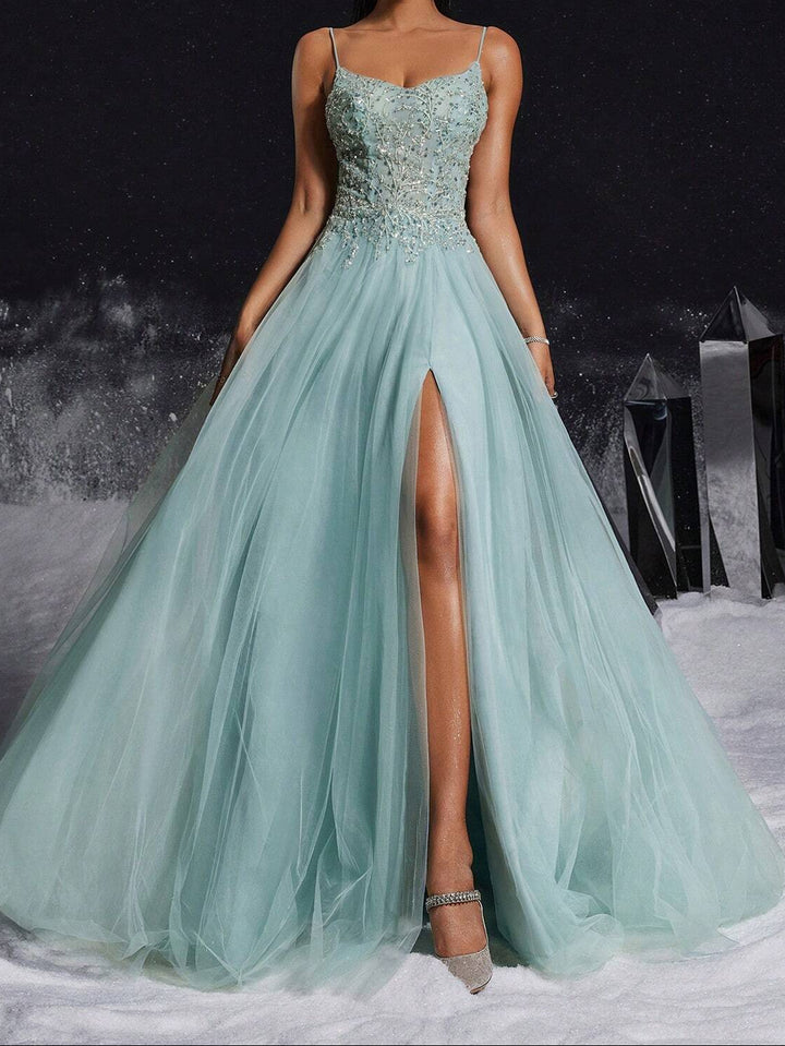 SHEIN maxi ruha, türkiz
