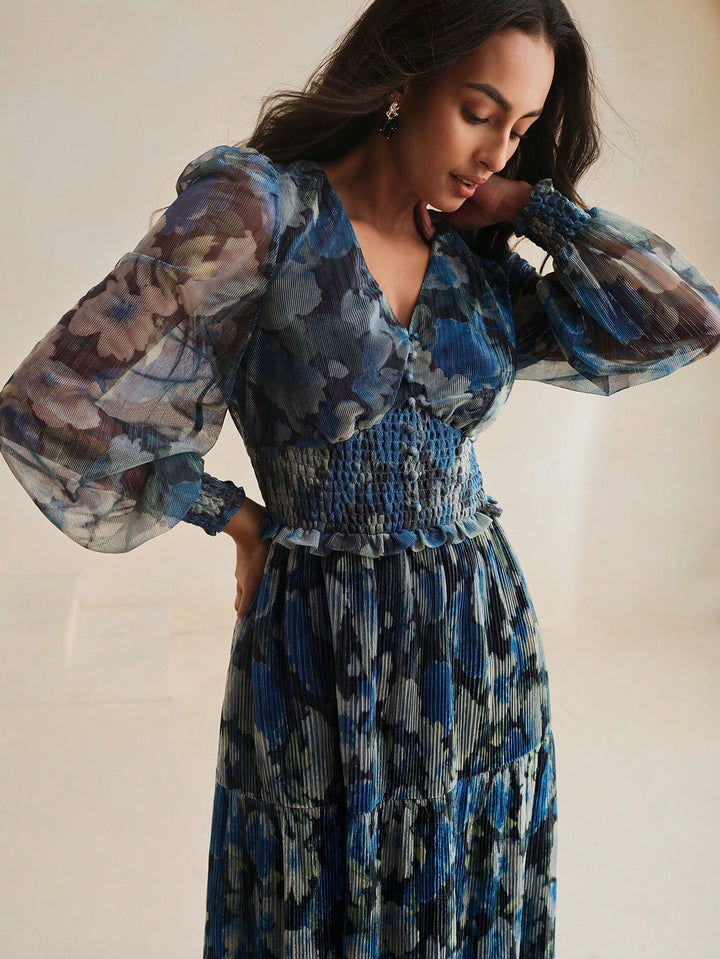 Rochie maxi SHEIN, albastru