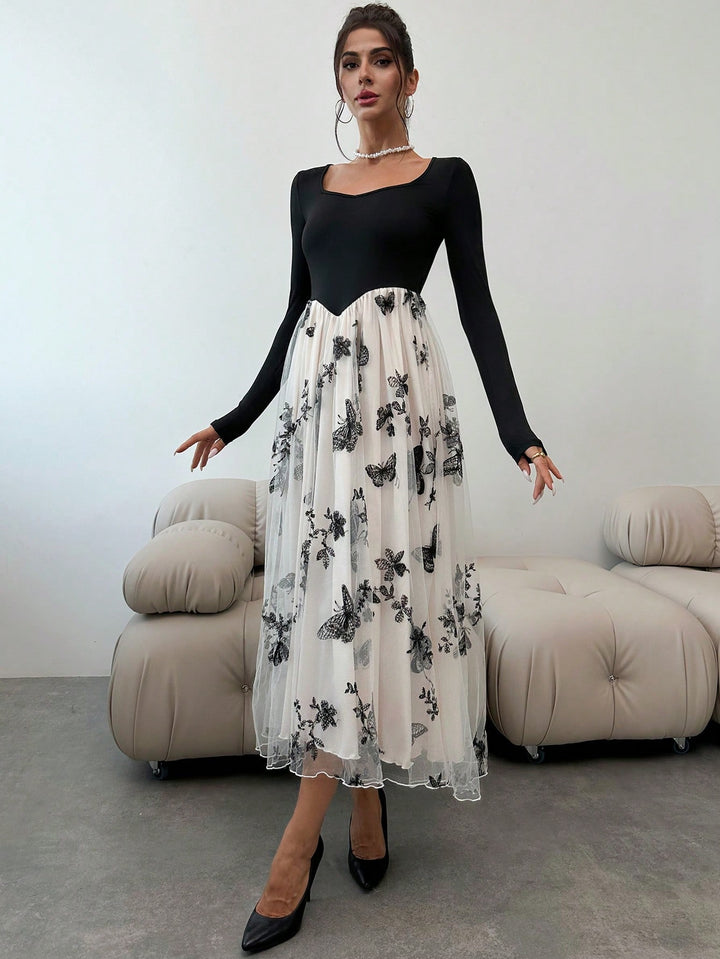Rochie maxi SHEIN, portocaliu
