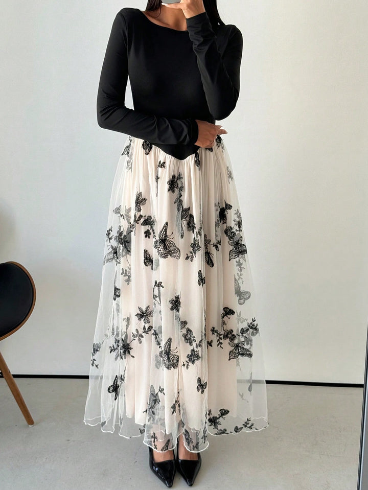 Rochie maxi SHEIN, portocaliu