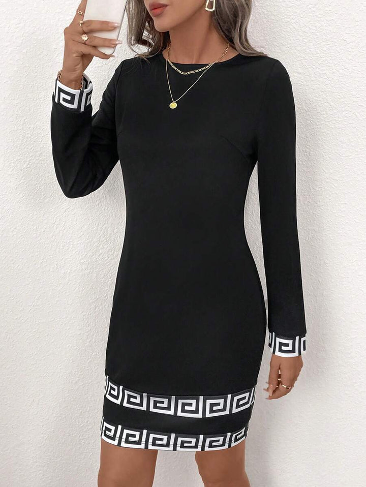 SHEIN mini ruha, fekete