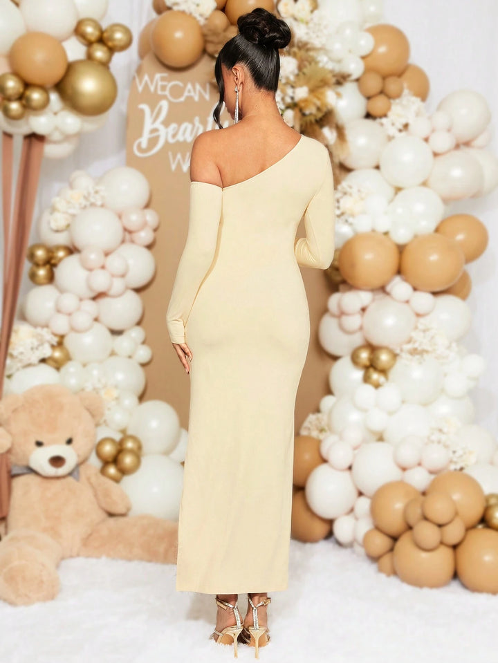 Rochie maxi SHEIN, crem