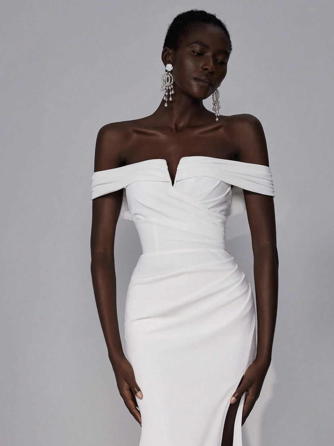 Rochie de ocazie și bridal SHEIN, alb