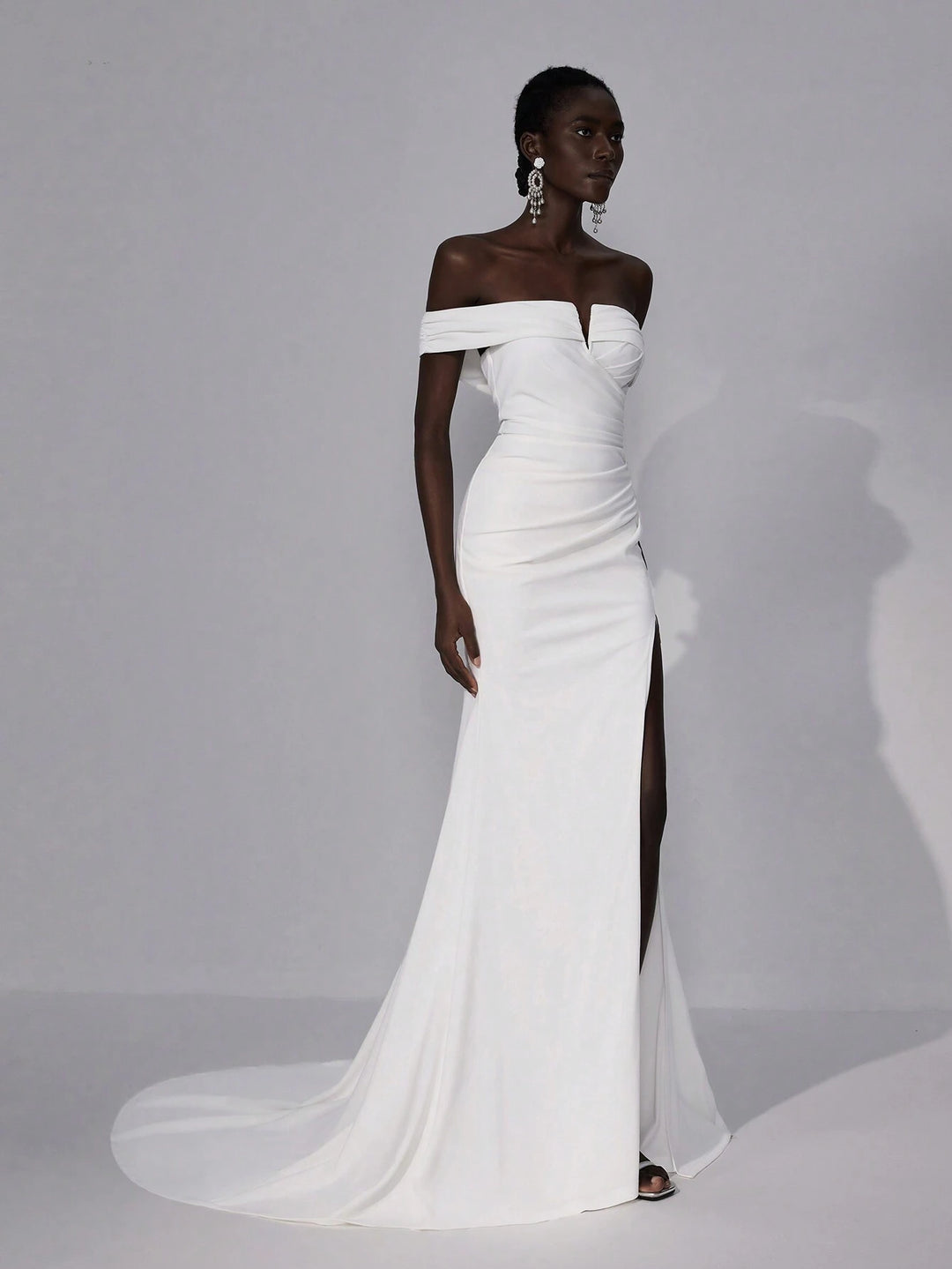 Rochie de ocazie și bridal SHEIN, alb