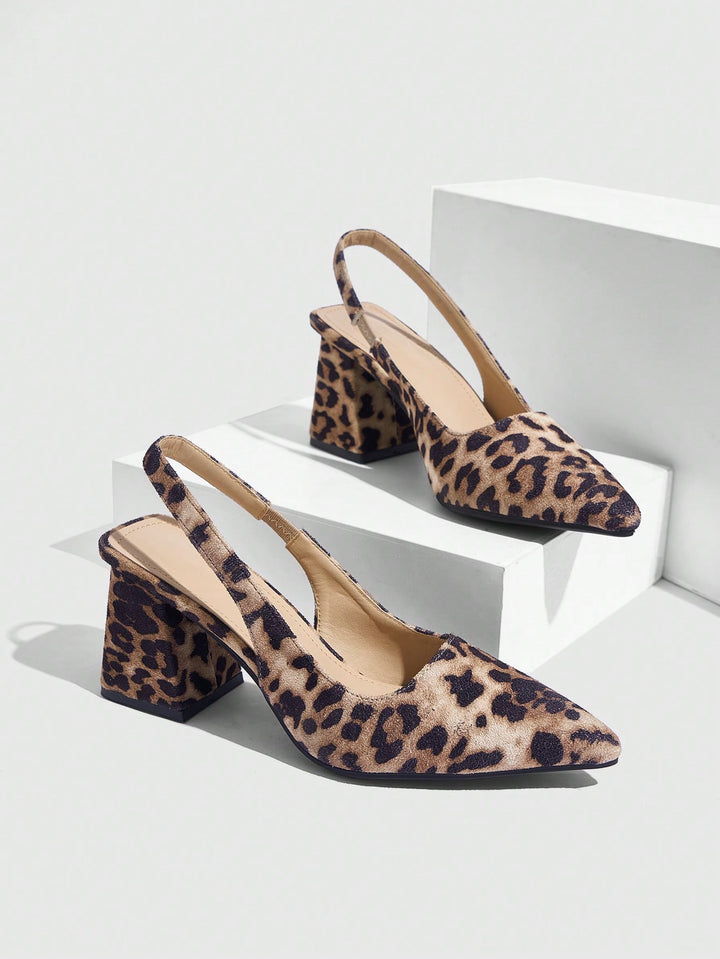 Pantofi cu toc SHEIN, maro