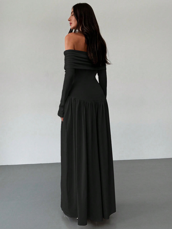 SHEIN maxi ruha, fekete