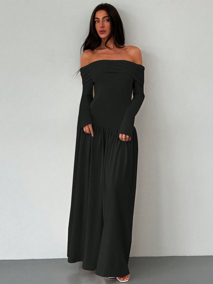 SHEIN maxi ruha, fekete