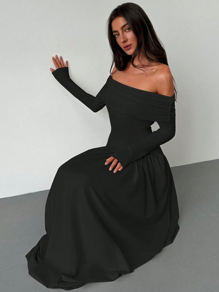 SHEIN maxi ruha, fekete