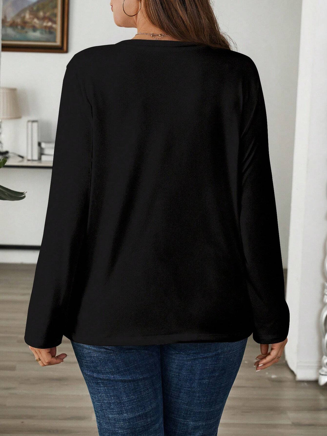Bluză Shein Curve+, negru