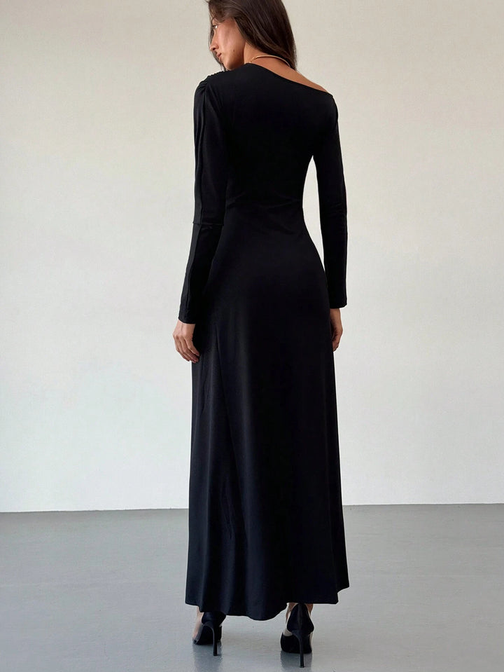 SHEIN maxi ruha, fekete