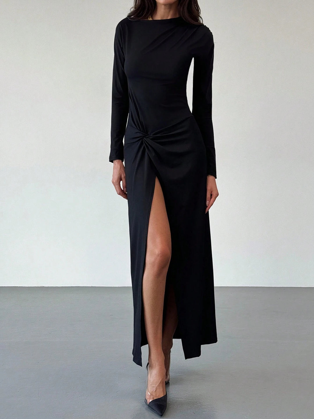 SHEIN maxi ruha, fekete