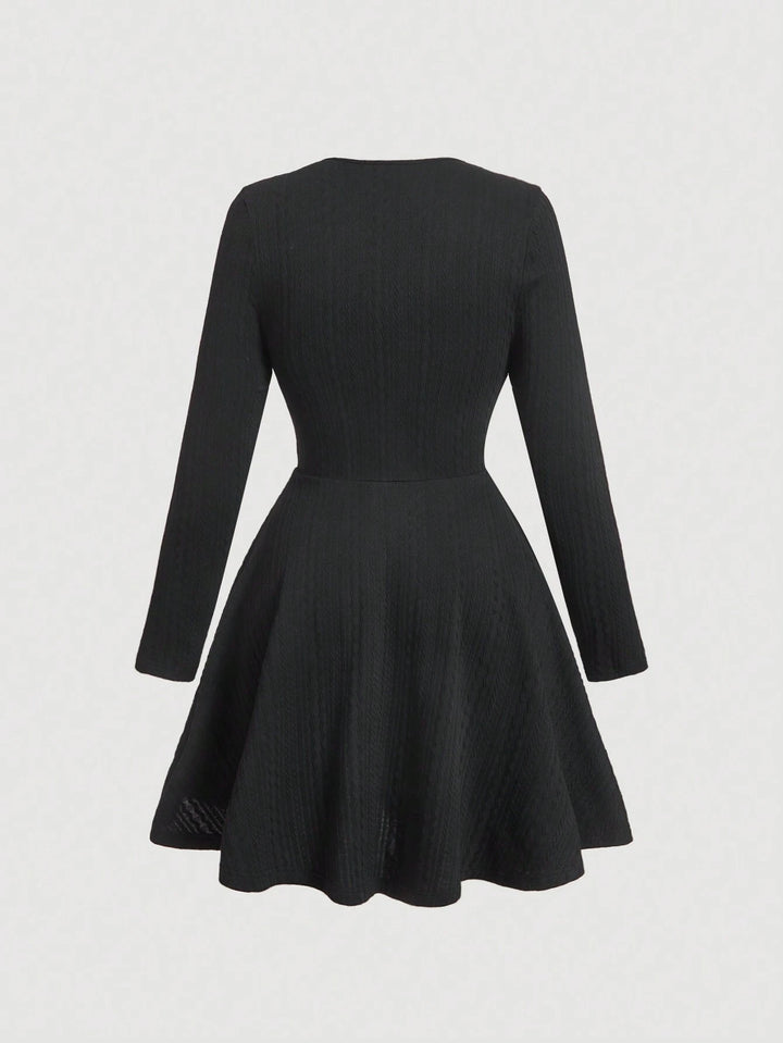 Rochie mini Shein Curve+, negru