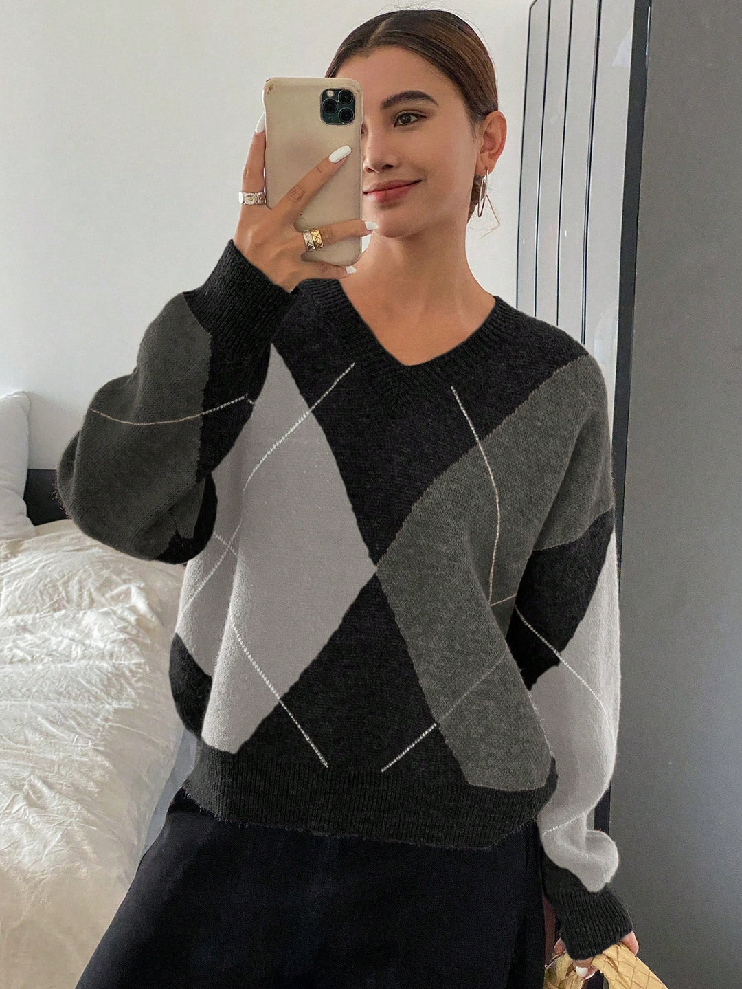 Pulover SHEIN, negru