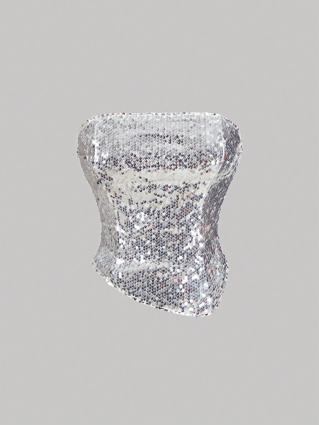 Top SHEIN, argintiu