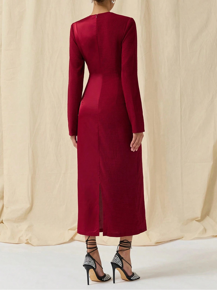 Rochie midi Shein, vișiniu