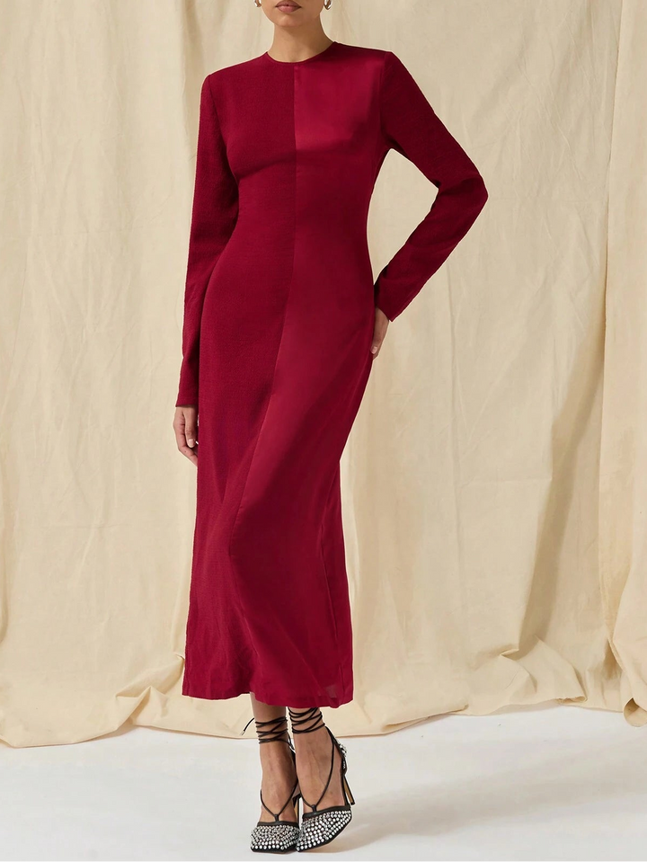 Rochie midi Shein, vișiniu